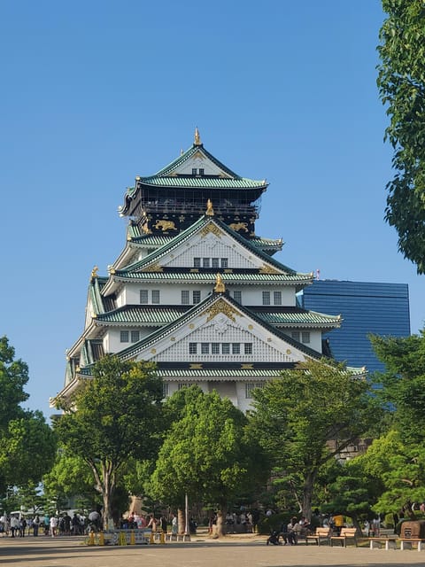 Osaka: Walking Tour and Top Highlights - Osaka Castle: broad views and a short historical stop