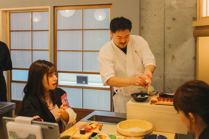 Popular Sushi Making Class near Tokyo Tower - From rice to finished pieces