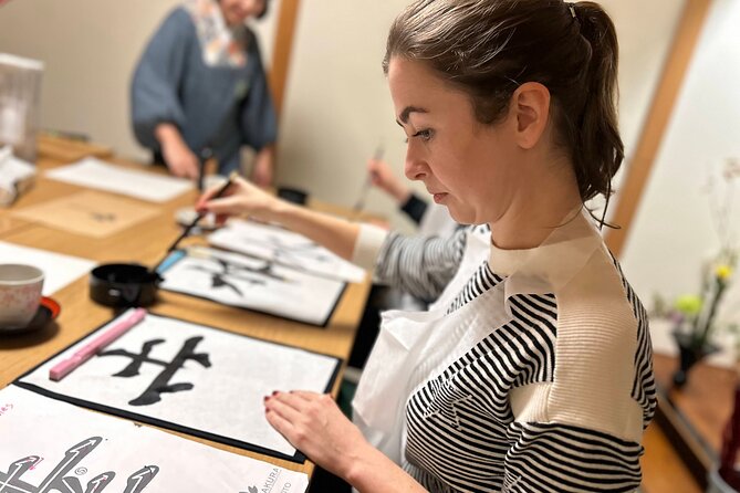 Private Japanese Calligraphy in Kyoto – Learn Shodō with a Master - Choosing a Kanji Character and Writing Your Name