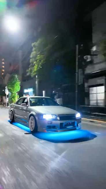 R34Skyline Daikoku PA Fast & Furious Private Experience - Autobacs Shinonome, a car shop with real appeal
