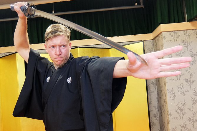 Samurai School in Kyoto: Samurai for a Day - The Longer Lesson and Folding Fan Work