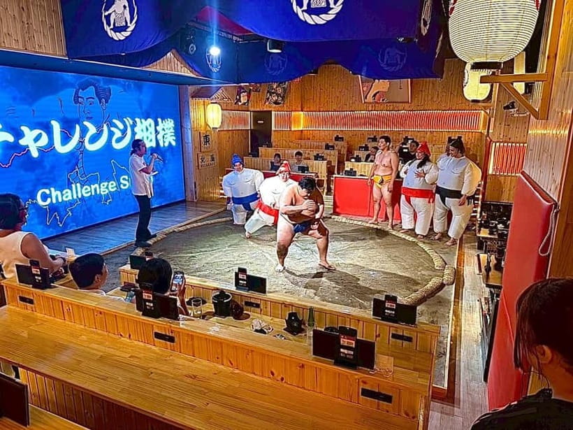 Sapporo: Sumo Show Experience with Japanese food & Photo - The opening meal and Japanese entertainment