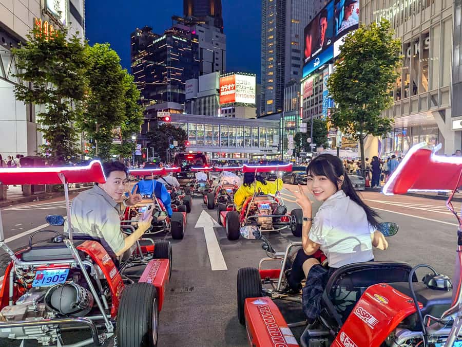 Shibuya#2 Go Karting Tour with Funny Costume - Costumes, cameras, and the attention factor