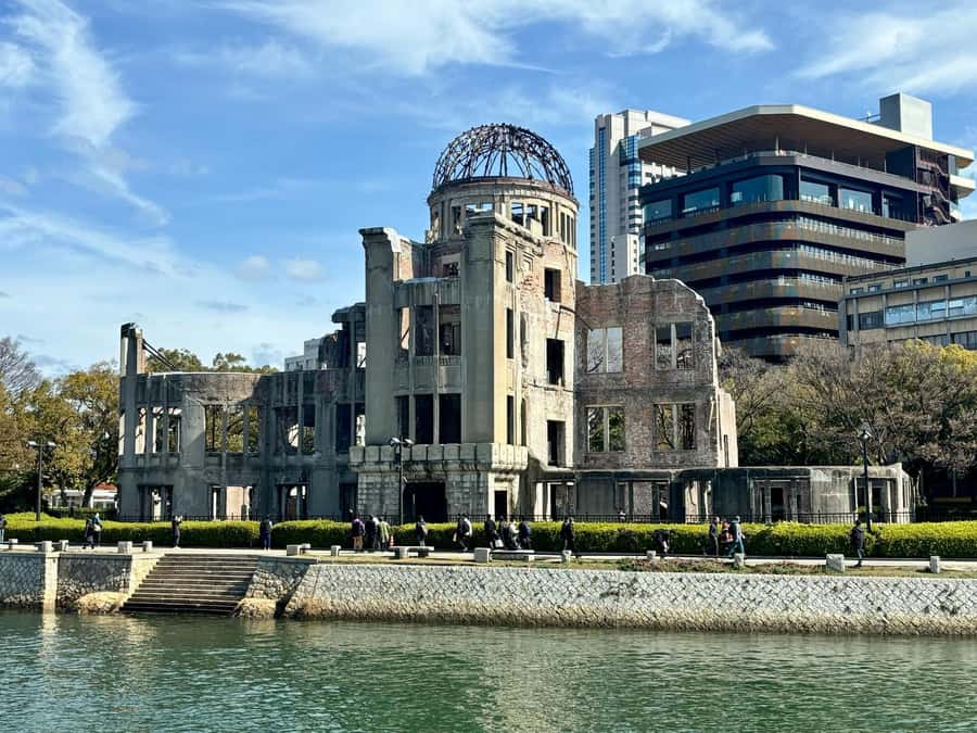 The Journey of Hiroshima from Tragedy to Peace - Mother and Baby in Storm: beginning with human feeling