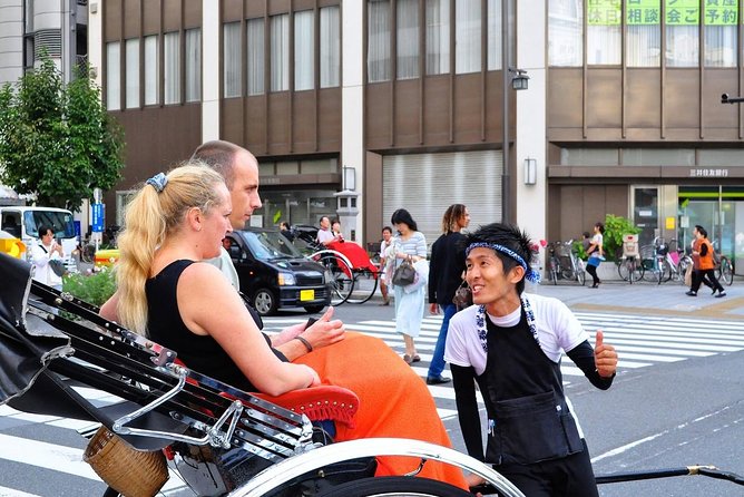 Tokyo Asakusa Rickshaw Tour - The Asahi Flame and Sumida River Views