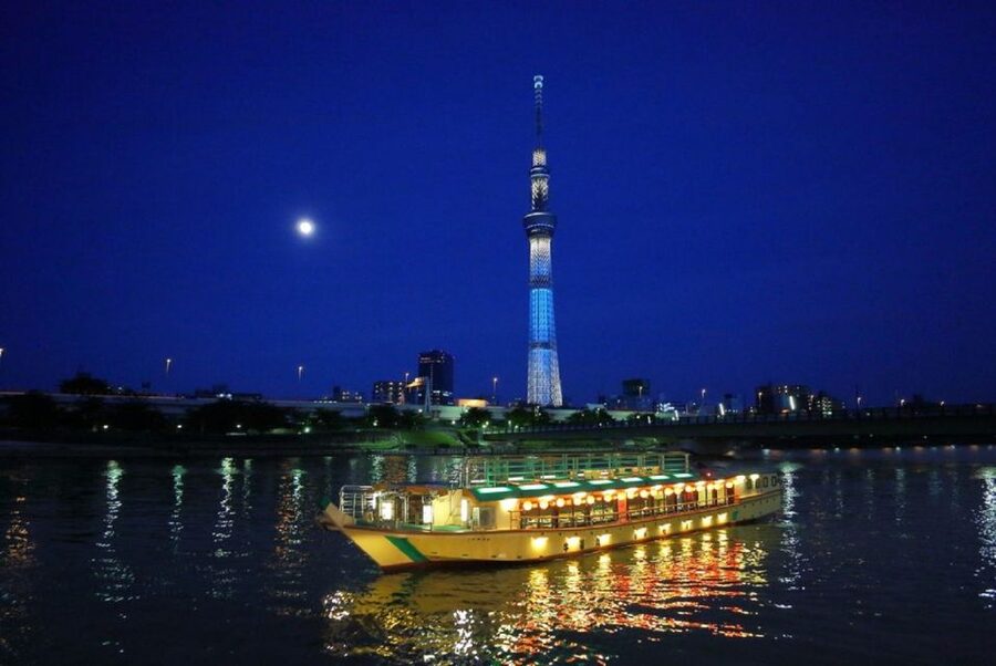 Tokyo Bay: Traditional Japanese Yakatabune Dinner Cruise - Sumida River and Tokyo Skytree After Dark