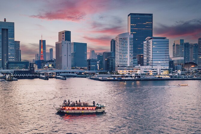 Tokyo Bay Yakatabune Dinner/Day Cruise with Japan Show and Drinks - Rainbow Bridge from the open-air deck