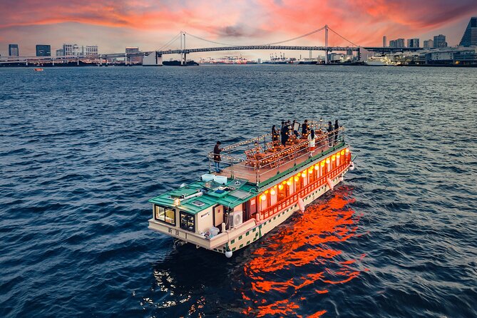 Tokyo Bay Yakatabune Dinner/Day Cruise with Japan Show and Drinks - Boarding at Etchujima and settling into the cabin