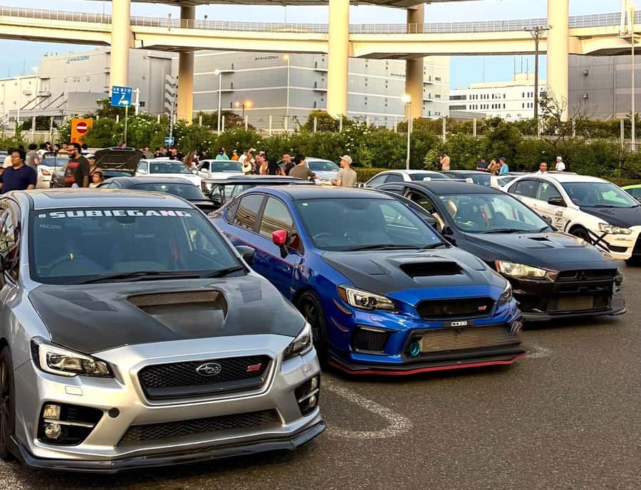 Tokyo: Daikoku PA & Shibuya Private Tour in a WRX STI - Shibuya after dark and the first city views