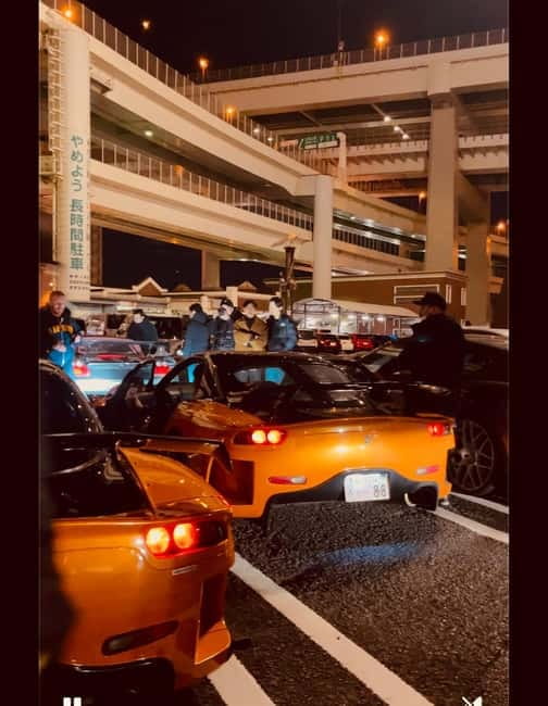 Tokyo: Daikoku PA & Shibuya Private Tour in a WRX STI - Autobacs Rainbow Bridge for parts and souvenirs