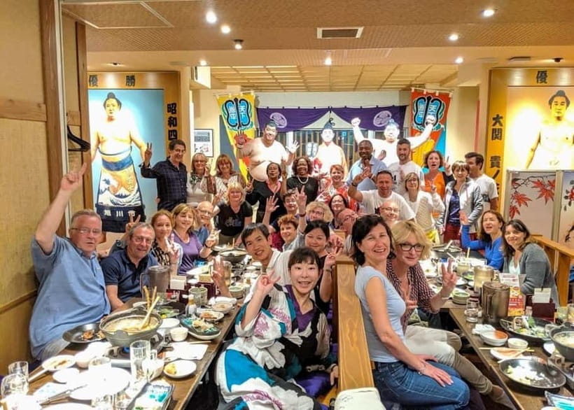 Tokyo: Family Sumo Workshop & Live Wrestling Show with Lunch - The first hour: rituals, drills, and wrestler power
