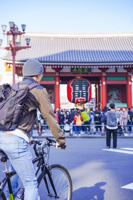 Tokyo: Hidden Gems Guided Bike Tour with Lunch - Crossing the Sumida River toward Ryogoku