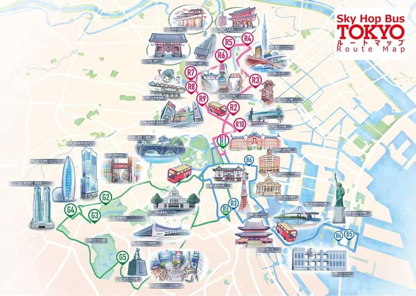Tokyo: Hop-On Hop-Off Sightseeing Bus Ticket - Route 3: Shinjuku and Shibuya after dark