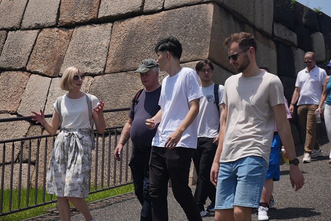Tokyo: Imperial Palace and Shogun Historical Walking Tour - Standing on the old castle keep foundation