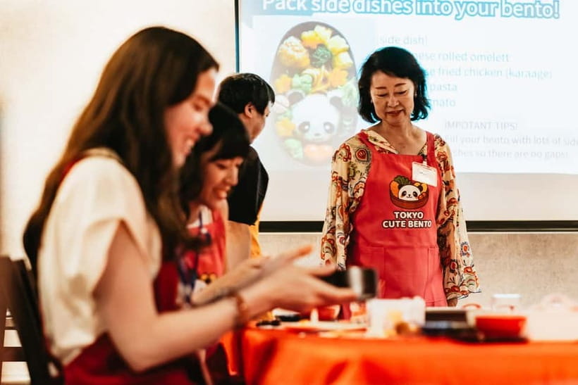 Tokyo: Kawaii Bento Cooking Class – Cute Character Lunchbox - Eating your creation for the final 30 minutes
