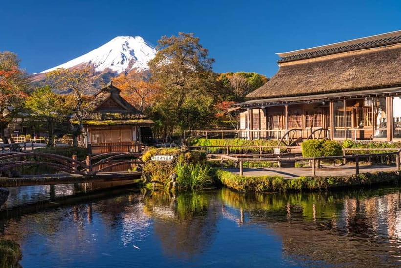 Tokyo: Mt. Fuji, Arakurayama Sengen Park, Oshino Hakkai Tour - Saiko Iyashi-no-Sato Nenba’s thatched village