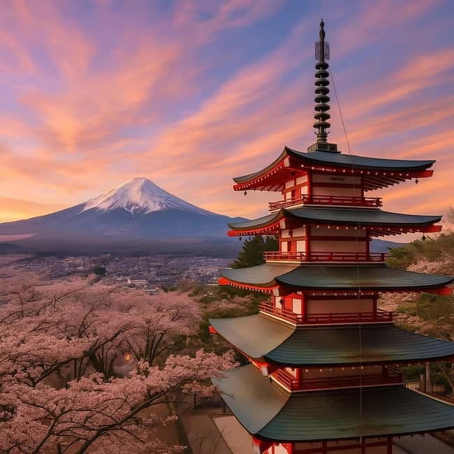 Tokyo: Mt. Fuji & Hakone Private Custom Tour English Driver - Chureito Pagoda and the classic Fuji photograph