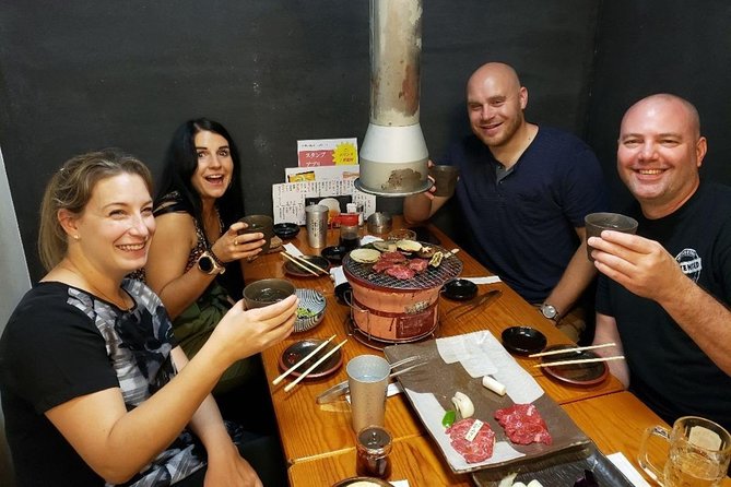 Tokyo Night Foodie Tour in Shinjuku - Seasonal Sushi, Wagyu Beef - Wagyu on a shichirin stove