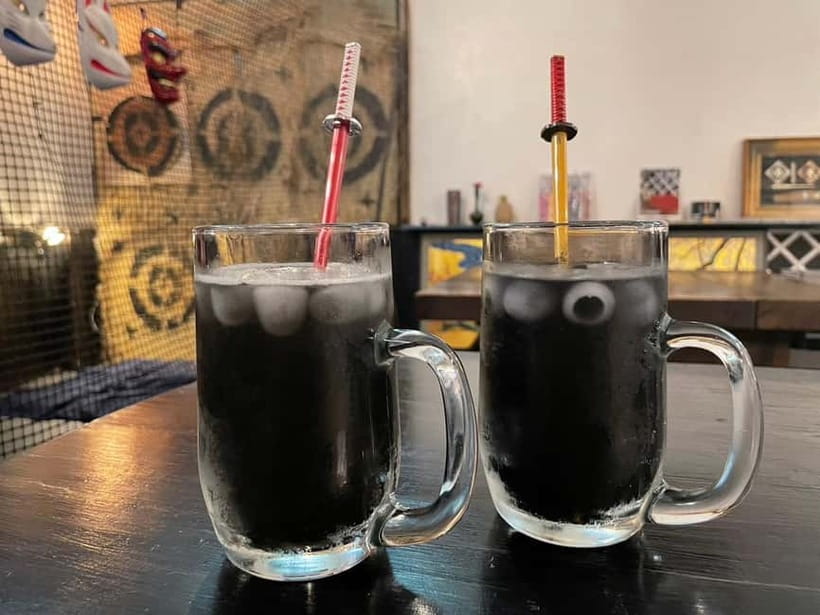Tokyo: Ninja Experience Cafe Asakusa - Blowgun practice adds a different challenge