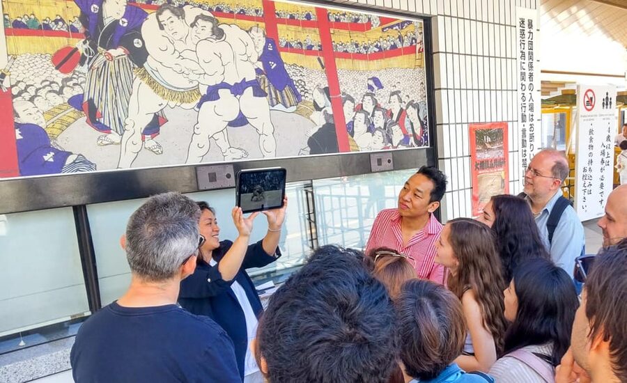 Tokyo: Not a show- a professional sumo practice with experts - Ryogoku Edo Noren for Food and Local Atmosphere