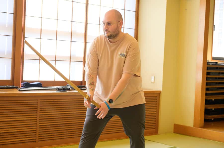 Tokyo: Samurai Adventure! Authentic Sword Experience - Paired practice with a professional samurai actor