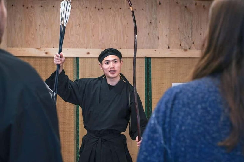 Tokyo Samurai Experience: Kyudo (Archery) and Swordsmanship - Changing into a samurai in Asakusa