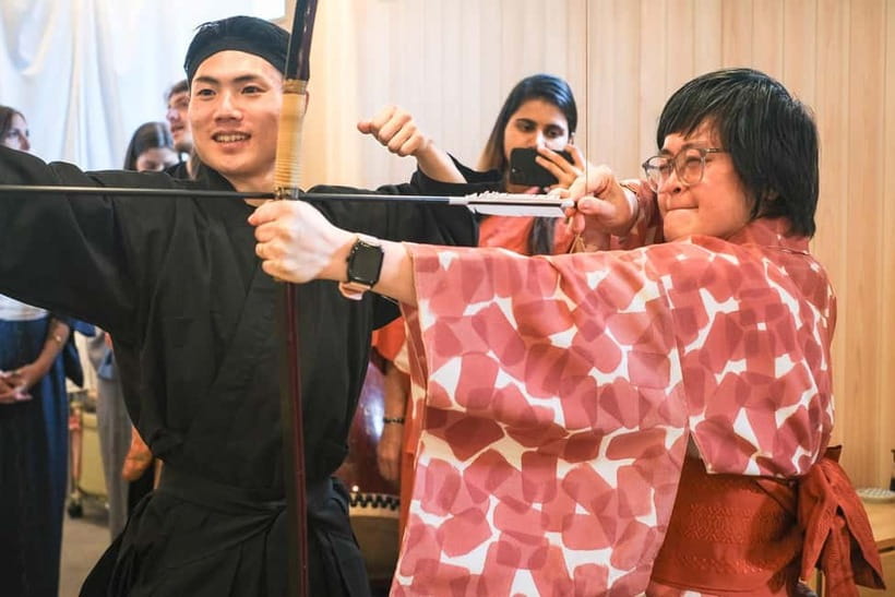 Tokyo Samurai Experience: Kyudo (Archery) and Swordsmanship - A playful samurai rank game before training