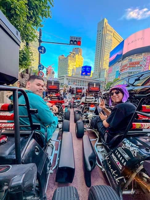Tokyo: Shibuya and Shinjuku Streets Guided Go-Karting Tour - Kabukicho after dark
