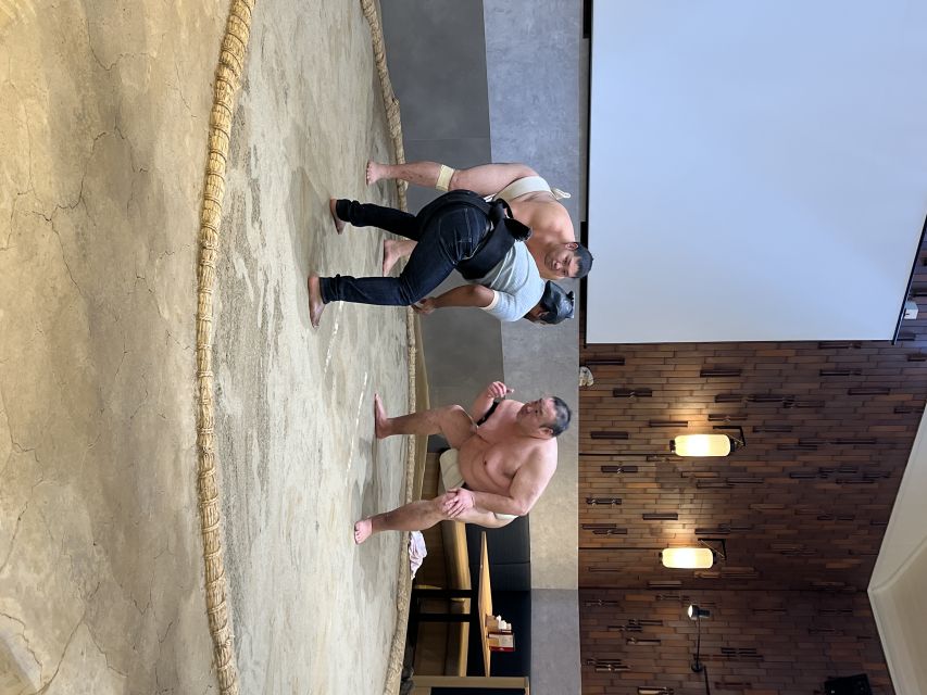 Tokyo: Sumo Experience and Chanko Nabe Lunch - The playful bout and costume demonstration