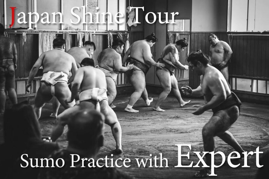 Tokyo: Sumo Morning Practice with journalists. Not fake show - Why authentic morning practice matters