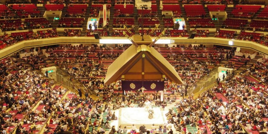 Tokyo: Sumo Tournament Tour with Chair Seat Tickets - Food, lunch, and the sumo cheer kit
