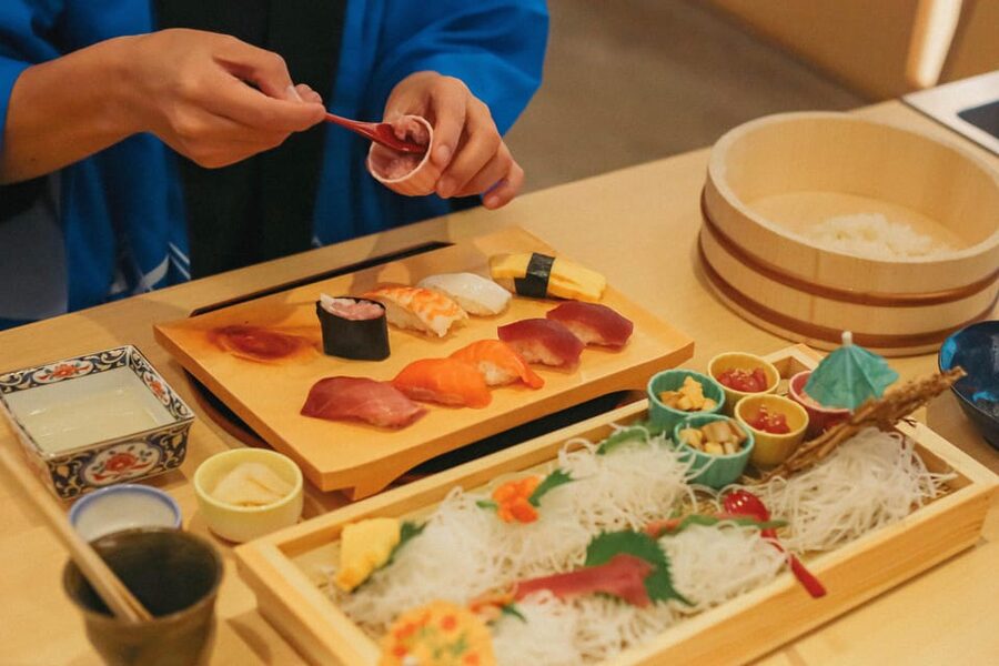 Tokyo: Sushi Making Class in a Happi Coat near a Famous Spot - The happi coat and the photo-friendly setting