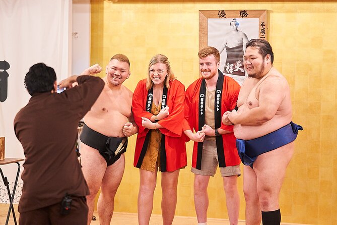 TokyoSumoShow, ChickenHotPot, and Mochi-Pounding by Pro Wrestlers - Mochi pounding is the most family-friendly activity