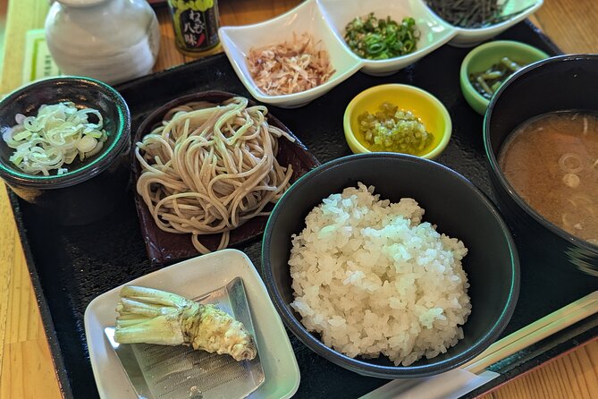 Wasabi Farm Walking Tour & Lunch - Shinshu lunch with fresh wasabi