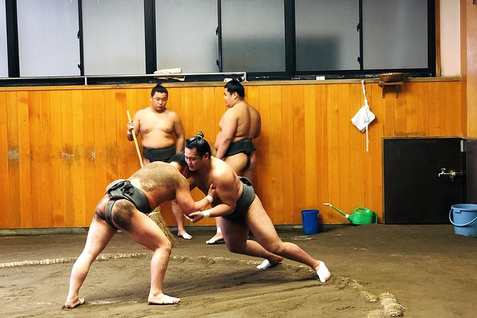 Watch Sumo Morning Practice at Stable in Tokyo - Inside the stable: from stretching to hard contact