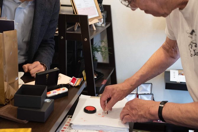 Your Own HANKO Name Seal Activity in Kamakura. - How the engraving is completed
